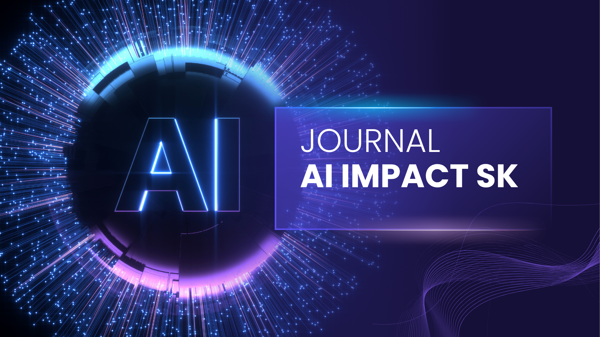 Blue and Purple Modern Artificial Intelligence Technology Presentation