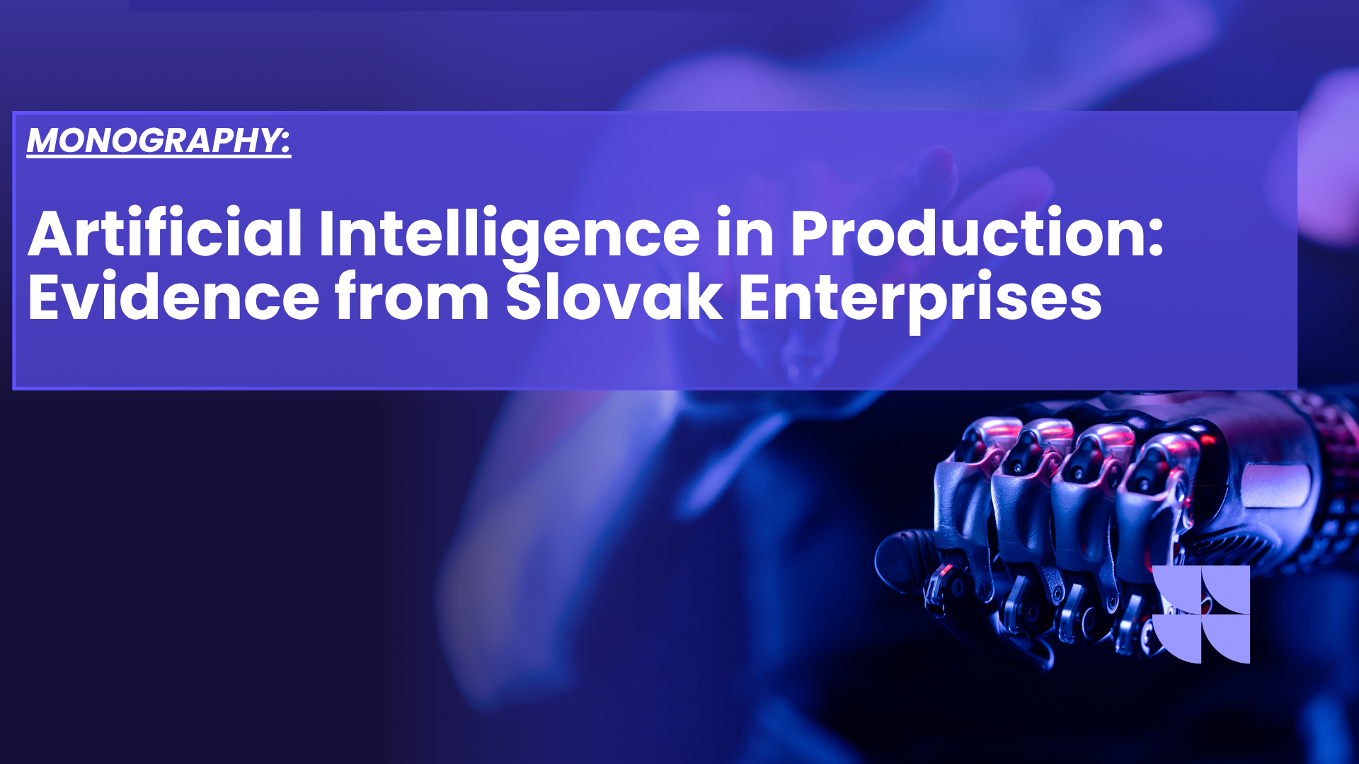 Blue and Purple Modern Artificial Intelligence Technology Presentation