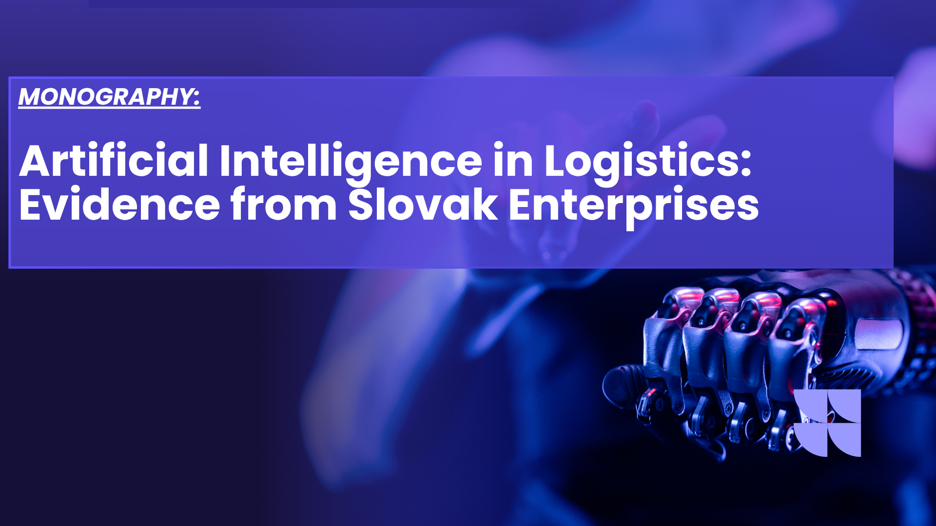 Blue and Purple Modern Artificial Intelligence Technology Presentation