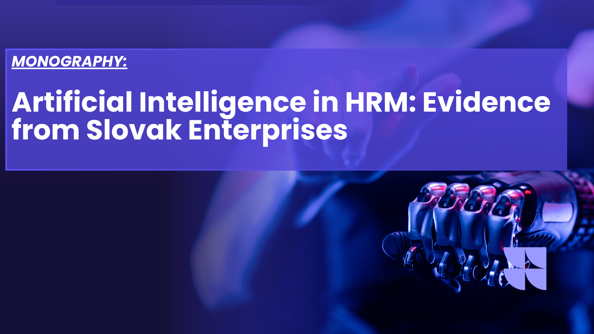 Blue and Purple Modern Artificial Intelligence Technology Presentation